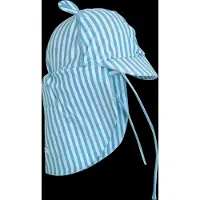Huttelihut - Kid's Sun Hat with Ears UV60 - Gorra size 44 cm - 3-6 Months, azul/turquesa