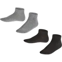 Falke Calcetines gris moteado / negro