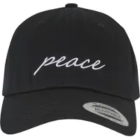 Mister tee Gorra 'Peace' negro / blanco