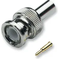 Efbe-Schott Conector coaxial BNC, tipo crimpado, recto, para cable RG174, 50 ohmios