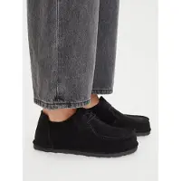 Birkenstock - Utti Lace Suede Leather - Calzado informal size 43 - Narrow, negro