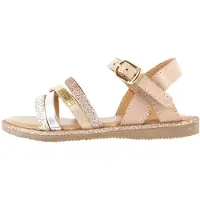 Les tropéziennes Sandalias 'Flache Ledersandale „Inaya“' beige