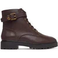 Ralph Lauren Botines con cordones 'ALLYSON' chocolate