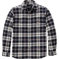 Carhartt - Flannel L/S Plaid Shirt - Camisa size L, gris