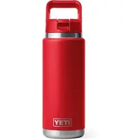 Yeti Coolers - Rambler Straw Bottle Cap - Botella térmica size 769 ml, rojo