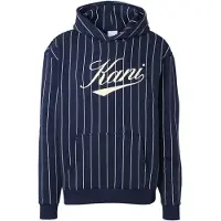 Karl kani Sudadera crema / azul oscuro