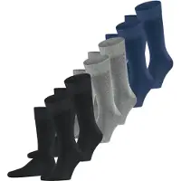 Falke Calcetines genciana / gris moteado / negro