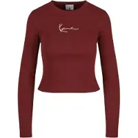 Karl kani Camiseta rojo oscuro / blanco