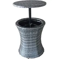 Garden Pleasure Mesa "Garden Pleasure" para exteriores, modelo Mumbai, con enfriador de bebidas