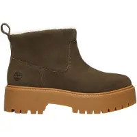 Timberland para mujer. TB0A283GW011 Botines de piel Stone Street verde (39.5 W), 3 a 5cm, Ninguno, Casual, outlet 2026.