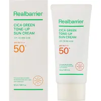 Real Barrier Cica Green Tone-Up Sun Crema Calmante y Protectora Intensiva FPS 50+ 50 ml