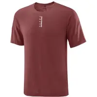 Salomon - Ultra Short Sleeve Tee - Camiseta de running size XL, rojo