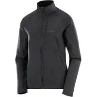 Salomon - Women's Sntial Lightwarm Full Zip - Forro polar size XL, negro/gris