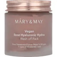 MARY & MAY - Mascarillas con Ácido Hialurónico Rose Hyaluronic Hydra Wash Off Mask Pack
