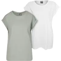 Urban Classics Camiseta menta / blanco