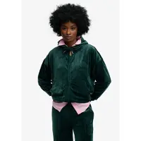 Superdry para mujer. W2012544A Sudadera Country Club Velour verde (XL), Casual, Poliéster, outlet 2026.