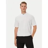 BOSS para hombre. 50562120 Camiseta Collar blanco (S), Casual, Algodón, Manga corta, outlet 2026.