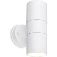 Briloner Aplique de exterior 3792026, blanco, plástico, arriba/abajo 2 x GU10