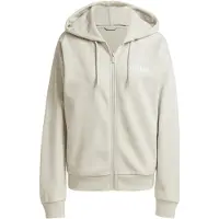 Adidas Sudadera con cremallera deportiva 'Essentials' crema / blanco