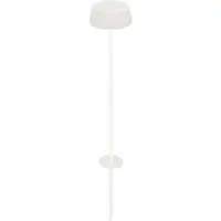 Zafferano SISTER LIGHT Piquete Wi-Fi Lámpara de pie inteligente Blanco perla Recargable y regulable