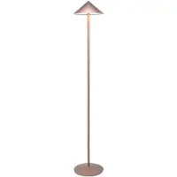 Zafferano Lámpara de pie recargable LED Pina XXL - 6 W, IP65, regulador táctil, cabezal magnético, diseño moderno para interiores y exteriores - Bronce