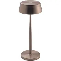 Zafferano Lámpara de mesa LED inteligente Wi-Fi "SISTER LIGHT" de , color cobre, recargable y con regulador de intensidad