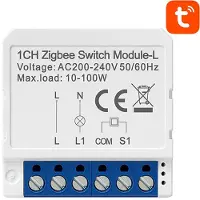 Avatto Interruptor inteligente ZigBee LZWSM16-W1, no requiere cable neutro, compatible con TUYA