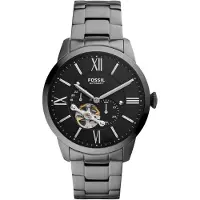 Fossil Reloj analógico 'Townsman Auto' gris / negro