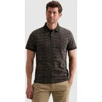 PME Legend Camiseta 'Polo shirt in 100% cotton with allover print' gris oscuro