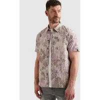 PME Legend Camisa 'Shirt with short sleeves and allover print' rosa