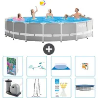 Intex Estructura para piscina Prism Frame, modelo Rund, dimensiones 549x122 cm, kit de 7 piezas, referencia S647