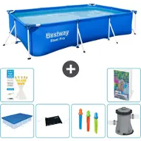 Bestway Steel Pro, rectangular, 300x201x66 cm, de 5 piezas, modelo S37