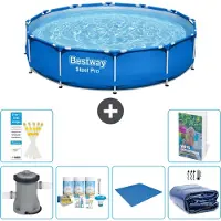 Bestway Steel Pro, piscina redonda - 366 x 76 cm - de 5 piezas, modelo S289