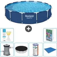 Bestway Steel Pro, piscina redonda - 396 x 84 cm - de 5 piezas, modelo S341