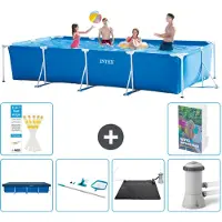 Intex Piscina rectangular de estructura - 450x220x84 cm - 5 piezas - Modelo S67