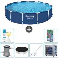 Bestway Steel Pro, piscina redonda - 396 x 84 cm - de 5 piezas, modelo S283