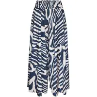 LASCANA Pantalón crema / azul oscuro