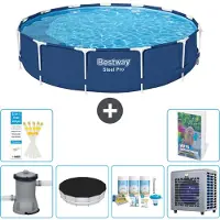 Bestway Steel Pro, piscina redonda - 396 x 84 cm - de 5 piezas, modelo S264