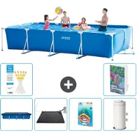 Intex Piscina rectangular de estructura - 450x220x84 cm - 5 piezas - Modelo S118