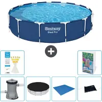Bestway Steel Pro, piscina redonda - 396 x 84 cm - de 5 piezas, modelo S214