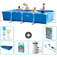 Intex Piscina rectangular de estructura - 450x220x84 cm - 5 piezas - Modelo S68