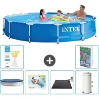 Intex Piscina inflable rectangular - 366 x 76 cm - de 5 piezas - modelo S70