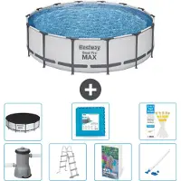 Bestway Steel Pro MAX, piscina redonda - 427 x 122 cm - 6 piezas, modelo S531