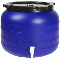 Iko CONTENEDOR DE PLÁSTICO CILÍNDRICO DE 100 LITROS CON GRifo - SU-B-100L+GRifo