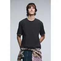 Desigual , Camiseta manga corta detalles costuras, Algodon, Negro, XL