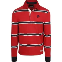 Superdry Vintage Poo Rugby Rayas Red Rojo taa
