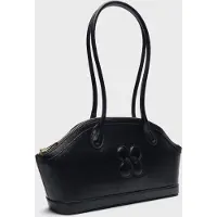 Núnoo Ayo Florence Black W. Gold Talla: OS | Bolsos de Mano Outlet | Mujer | Negro