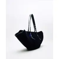 Núnoo Nora Suede Black W. Gold Talla: OS | Bolsos de Mano Outlet | Mujer | Negro