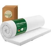 Dreamstar Colchón de viscoelástico ergonómico | extra firme | 80 x 200 cm | H5 | 5 cm de alto | Easy Dream