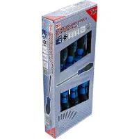 Bgs Juego de destornilladores en forma de "T", modelo 7841, de 8 piezas, con puntas de T8 a T40, con orificio